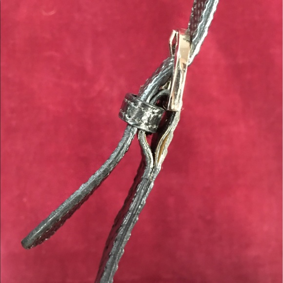 Y2K Classic black faux snake print mini handbag 🖤 - Picture 8 of 12